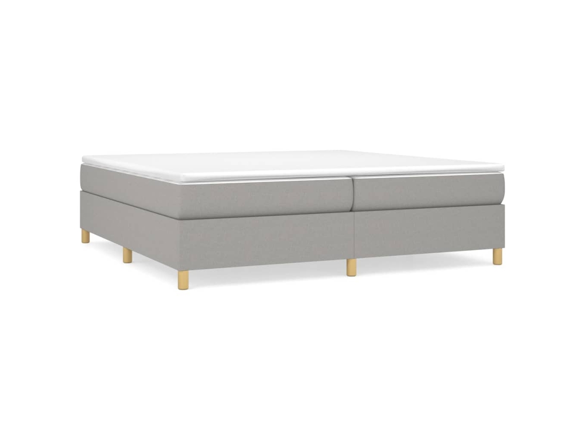 Box Spring Bed, Box Spring Beds Vidaxl Cinzeto Tecido (200 X 200 Cm)