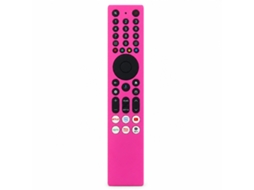 Capa De Silicone Para Comando Tv Compatível Com Tcl Rc833a, Recortes Para Botões, Fúcsia