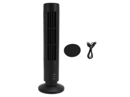 Mali ventilador de Mesa Sem Lâmina Silencioso Portátil Usb com 2 Velocidades Torre Design para Casa e Quarto