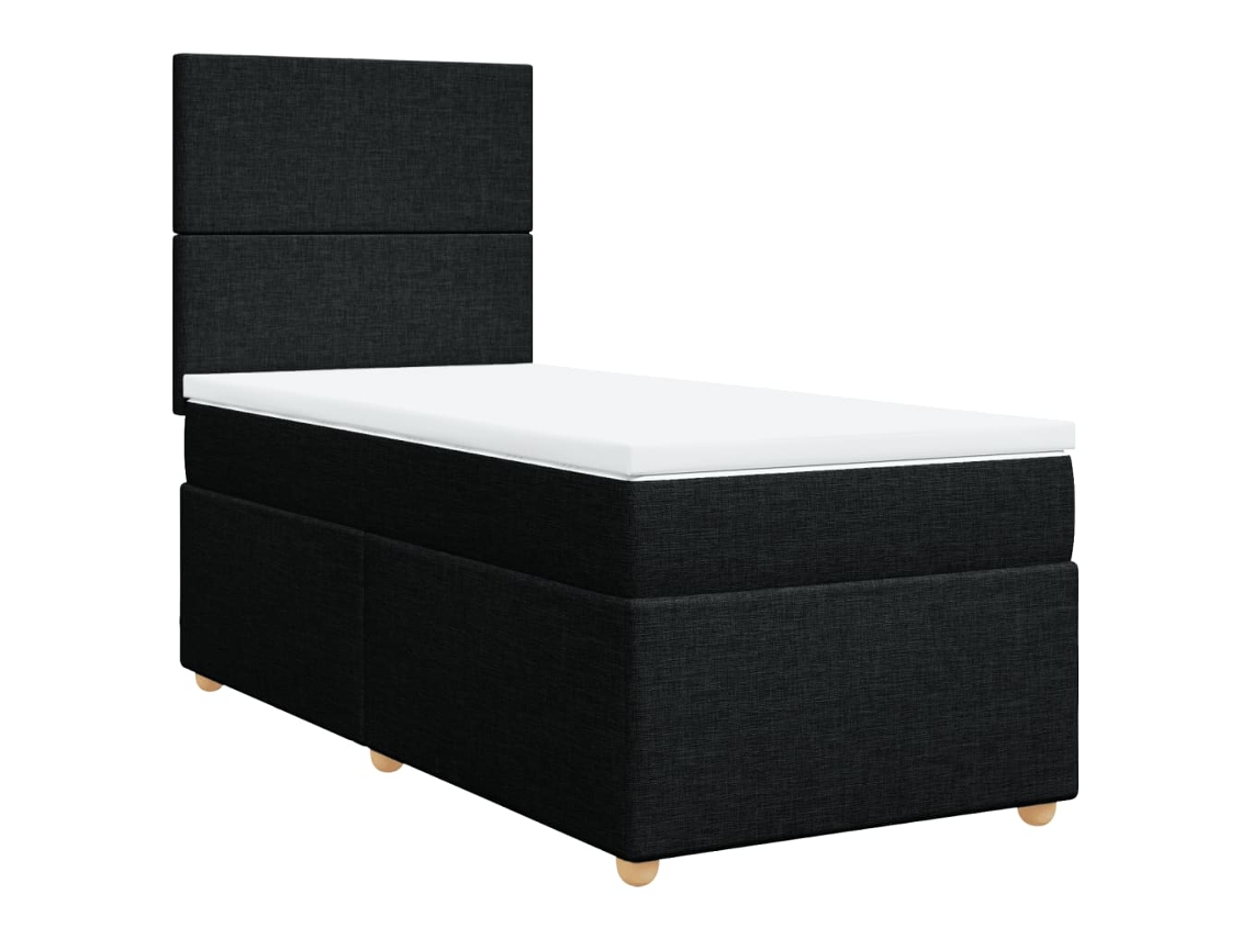 Box Spring Bed, Box Spring Beds Vidaxl Preto Tecido (90 X 200 Cm)