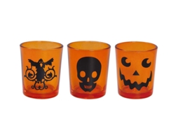 Copos Descartáveis GUIRCA Pack De 3 De Cristal De Halloween 6,5X5 Cm