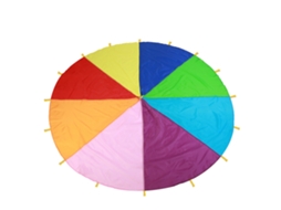 Paracaídas Arcoíris Multicolor Para Niños Juego Al Aire Libre Ejercicio Desarrollo 3m