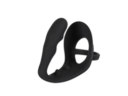 Anel Peniano E Plug Anal - You2toys - Preto - 1 A 5 Polegadas - 1,25 Polegadas - 3,75 Polegadas