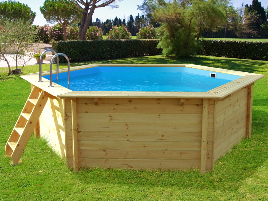 Piscina de madeira "Hawai" - 4,10 x 1,18 m HABITAT ET JARDIN