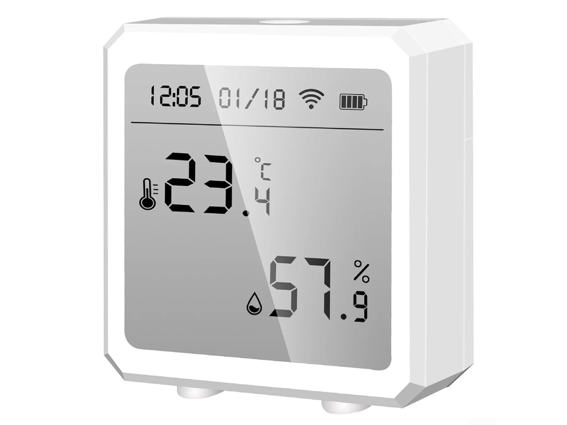 Higrômetro Termômetro Wi Fi De Alta Precisão Hasaller, Monitoramento Remoto, Display Led, Notificações Por