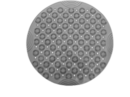 VYLARA Tapete Massageador Cinza Para Banheiro 55x55cm, Antiderrapante E Confortável