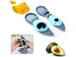 Cortador De Abacate 3 Em 1, Mango Ergonômico, Lâmina De Aço Inoxidável, Ferramenta De Cozinha Multiuso Para Abacate, Kiwi E Frutas