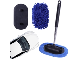 Vassoura para lavar carros e veículos recreativos, pano retrátil para limpeza de vidros automotivos.