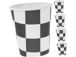 Copos Descartáveis Com Tema De Corrida, Pacote Com 20 Unidades, 250ml, De Papel.