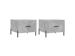 Coffee Table, Coffee Tables Vidaxl Cinzeto Madeira Processada (n/a)