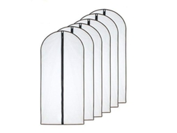 Bolsas para Roupa Anti polilla 60x100cm Transparentes com Cremalheira Lateral 6 Unidades S/MARCA