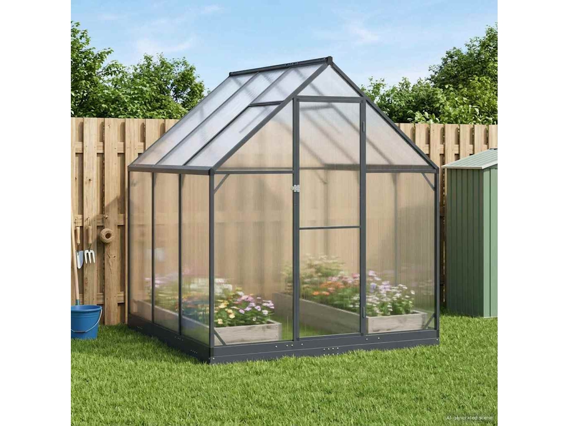 Vidaxl Estufa De Jardim 183,5 X 183,5 X 207 Cm