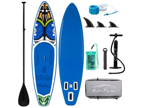 Prancha de Sup Inflável para Natação FUNWATER Supfr02d Prancha de Remo 335cm