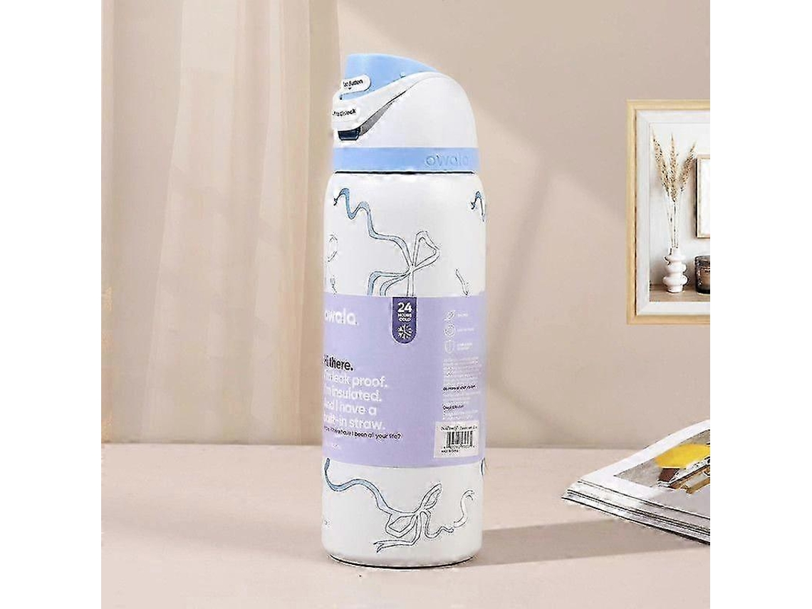 Garrafa De Água Owala 32oz Laços Azuis Tied And True Freesip