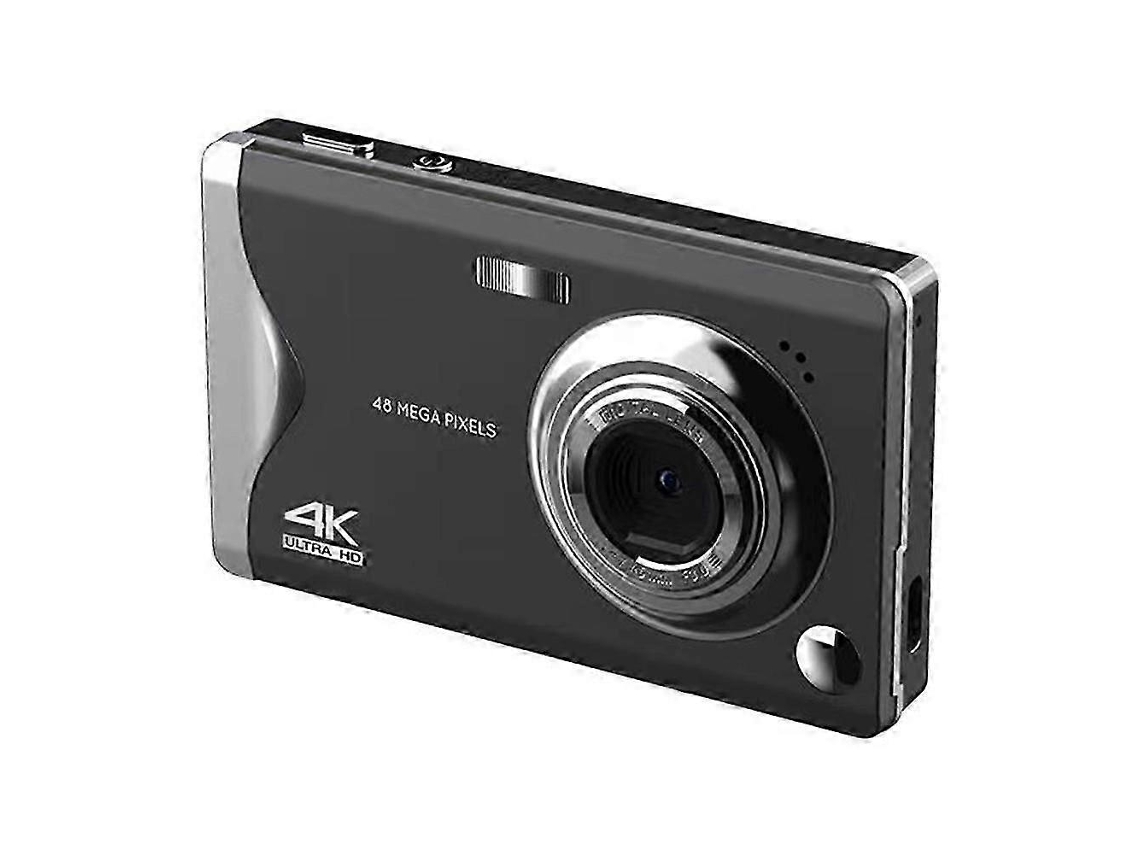 Câmara Digital 4k Com Ecrã Grande De 3 Polegadas E Autofoco, Preta