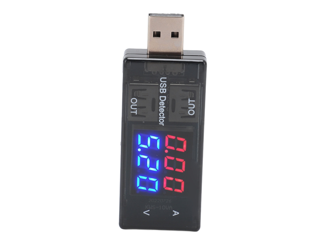 Aetheria detector de Carregamento Usb Duplo de Alta Precisão para Tensão e Corrente com Exibição Simultânea