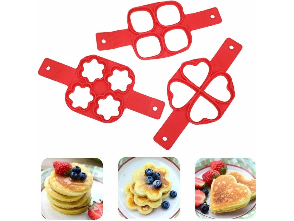 Forma De Silicone Antiaderente Para Panquecas, Utensílio De Cozinha, Forma Redonda De Silicone Para Assar Bolos. Aquaforge