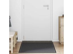 Vidaxl Tapete De Entrada Preto 80 X 120 Cm Polipropileno