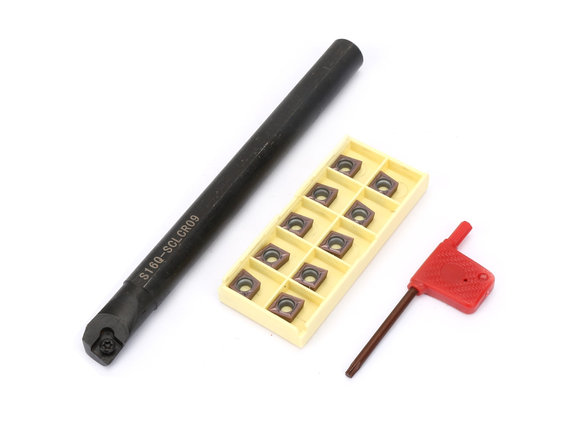 Laxiscreed Suporte Para Ferramenta De Torno S16q-sclcr09 Com Inserts Para Escarear De Alta Precisão
