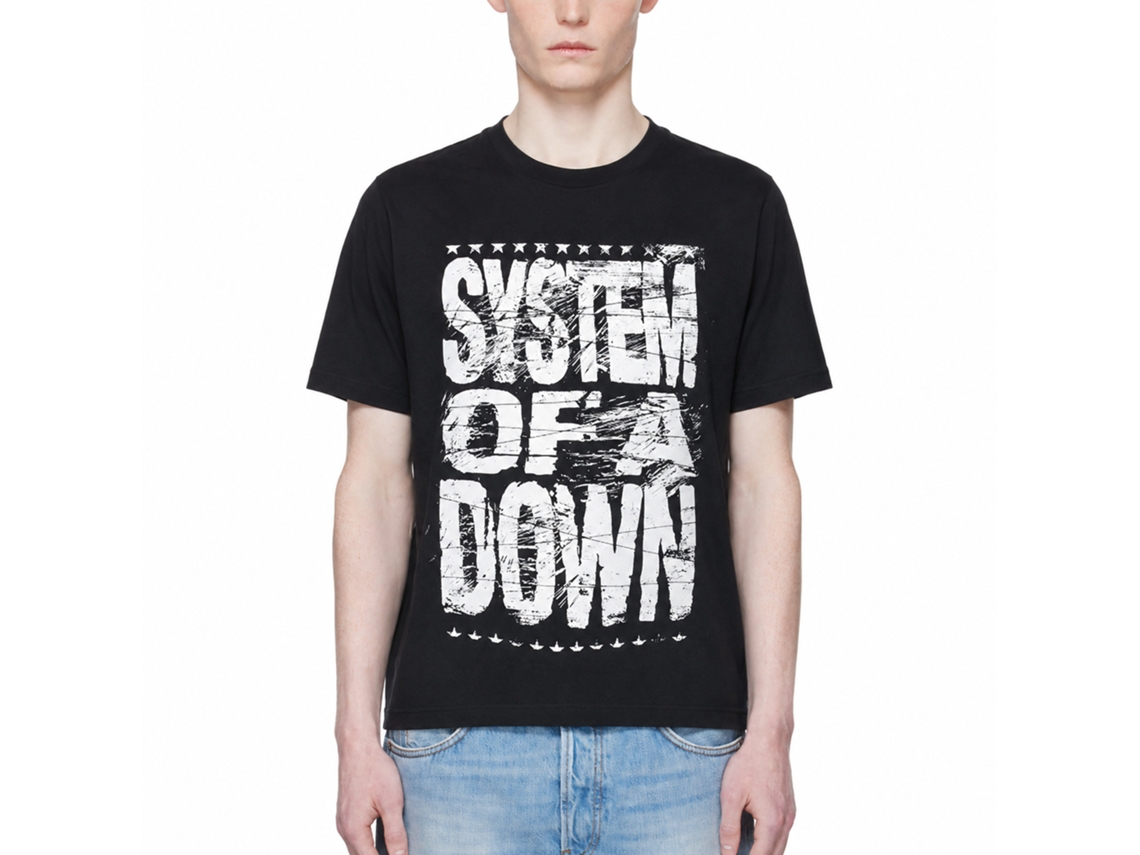 System Of A Down Distressed Logo T-shirt Unisex Adults Size:l