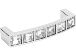 Puxadores De Cristal Para Gavetas E Armários, Com Design Elegante Europeu, Em Liga De Zinco E Cristal, 73mm De Diâmetro