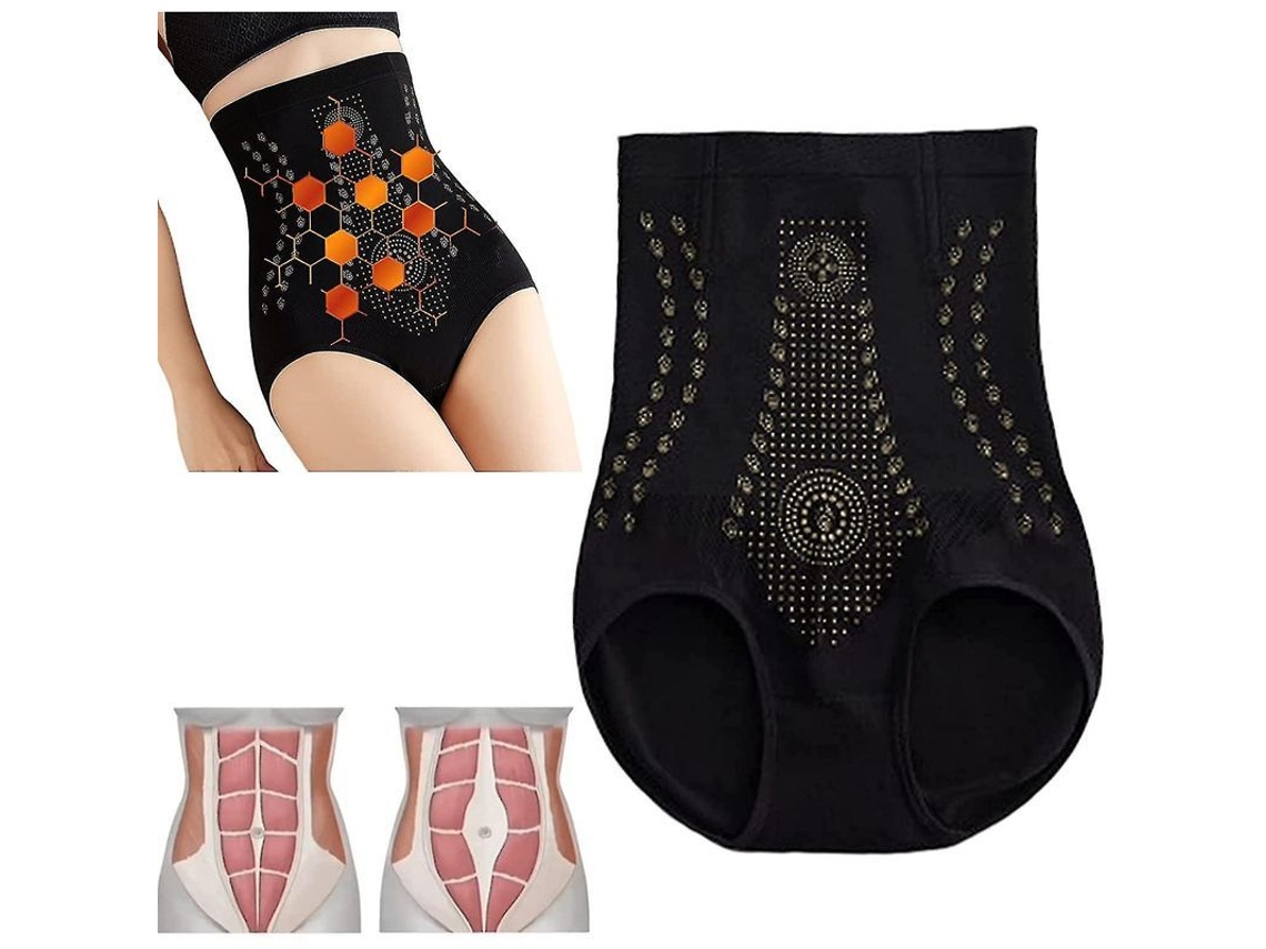 Shaper de Restauração de Fibra Única Ions Tech para Emagrecimento e Modelagem Corporal Feminina Preto