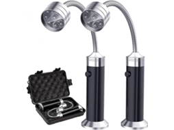 Luz Magnética Para Churrasqueira, 2 Luzes Para Churrasqueira Externa, Luz Para Churrasqueira Ajustável Em 360 Graus