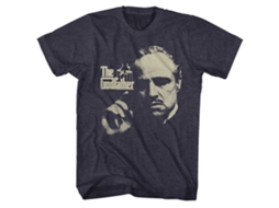 Rockinstone Godfather Finger Waggle Heather Navy Adult T-shirt Size:m