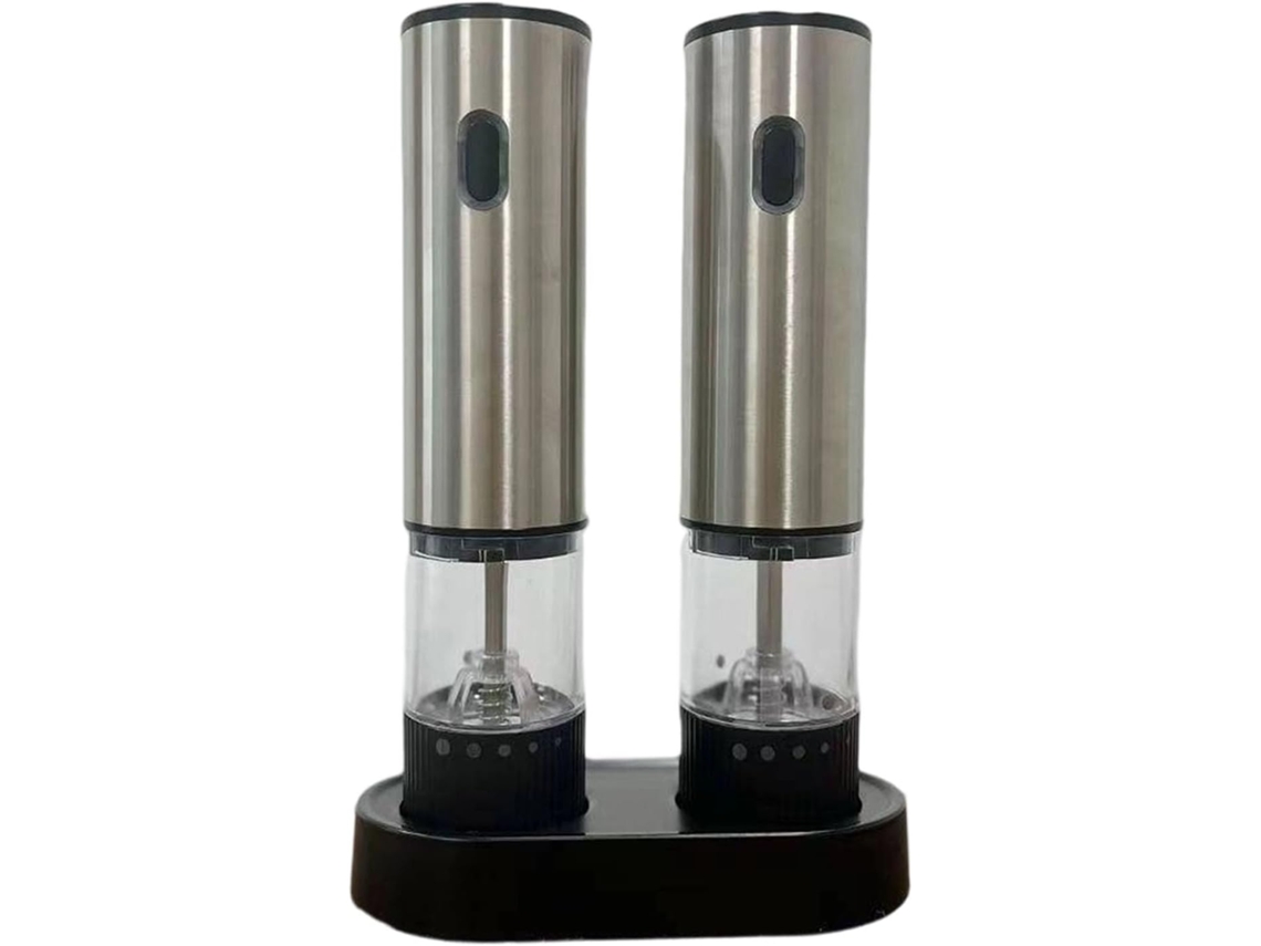 Moedor De Temperos Automático Elétrico Ajustável De Sal E Pimenta - Utensílio De Cozinha Portátil