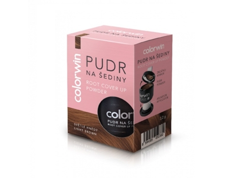 Pó Cobre Raízes E Aumenta Volume Cabelos Castanho Claro, 3.2g Colorwin
