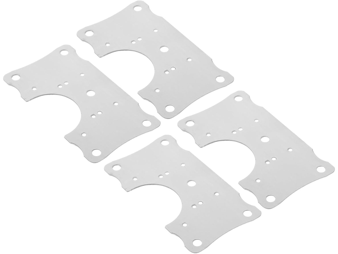 Kit De Reparo Dobradiças Para Armários, 4 Peças, Placas De Aço Inoxidável Com Parafusos, Adequado Para Móveis