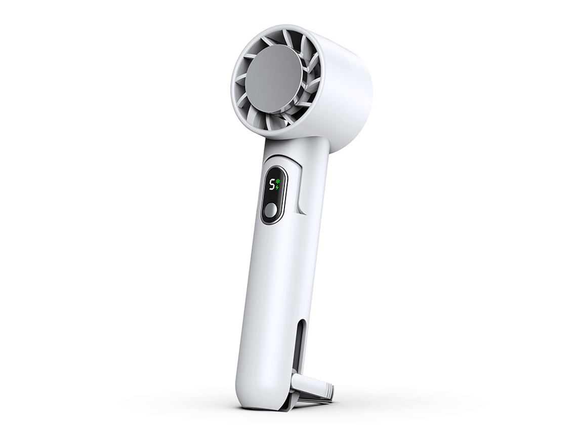 Kit com 2 mini ventiladores, recarregáveis, 3 velocidades
