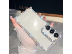 Capa De Celular Antiqueda De Tpu Com Glitter E Strass E 4 Cantos