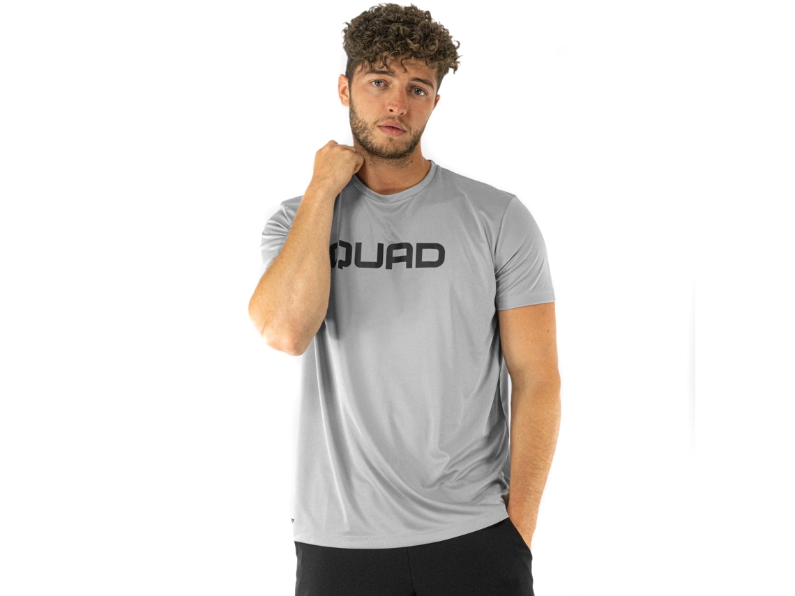 T-shirt Padel QUAD Essential Homem (Cinzento - L)