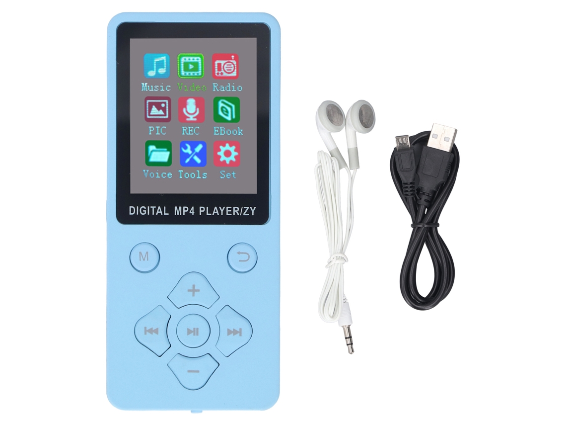 Reprodutor Mp3/mp4 Tela 1,8 polegadas Bluetooth 5.0 Ultra fino EOOCOO