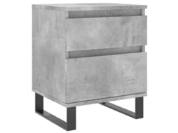 Bedside Cabinet, Bedside Cabinets Vidaxl Cinzeto Madeira Processada (n/a)