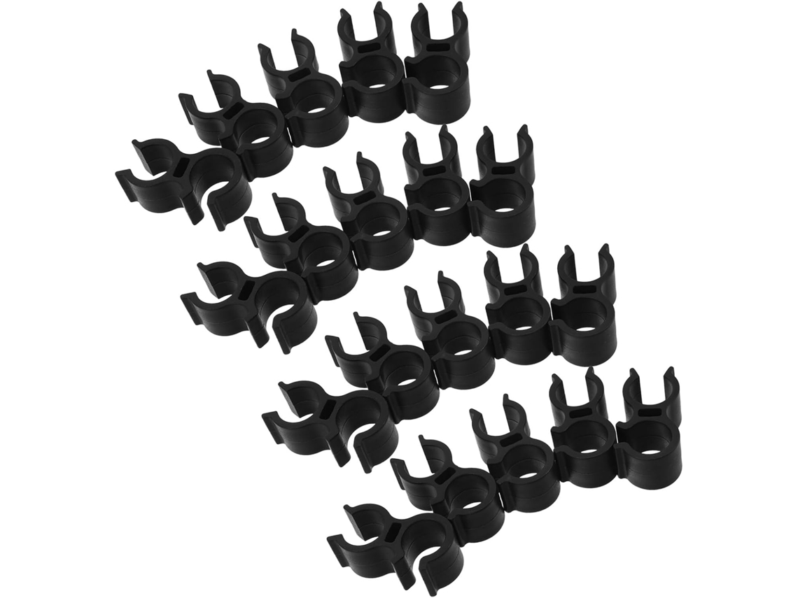 Conjunto De 20 Clipes Plástico Para Suporte Chuveiro, Compatíveis Com Assentos De Banheira Apoio Braço Removíveis E