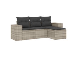 Garden Sofa Set, Garden Sofa Sets Vidaxl Cinzeto Rattan / Vime (n/a)