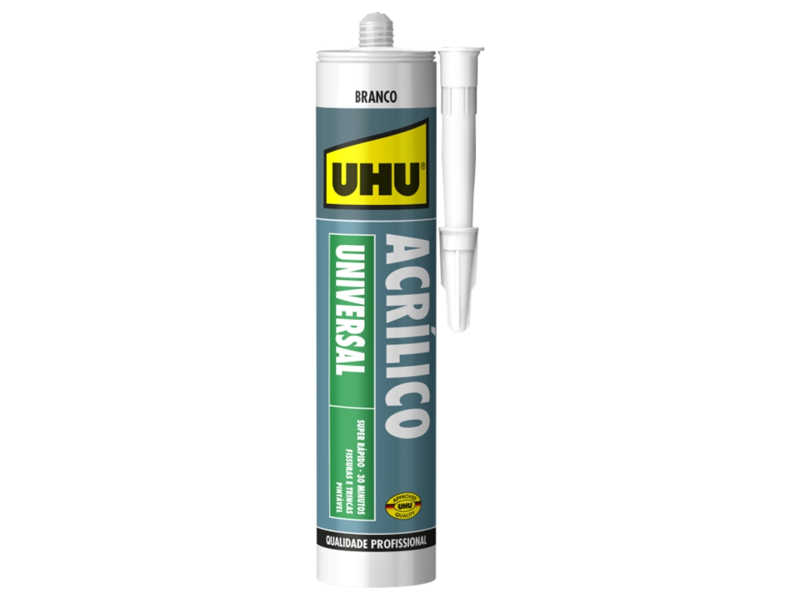UHU ACRÍLICO UNIVERSAL CARTUCHO 300ML BRANCO