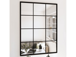 Vidaxl Espelhos De Parede 2 Pcs 80x60 Cm Metal Preto