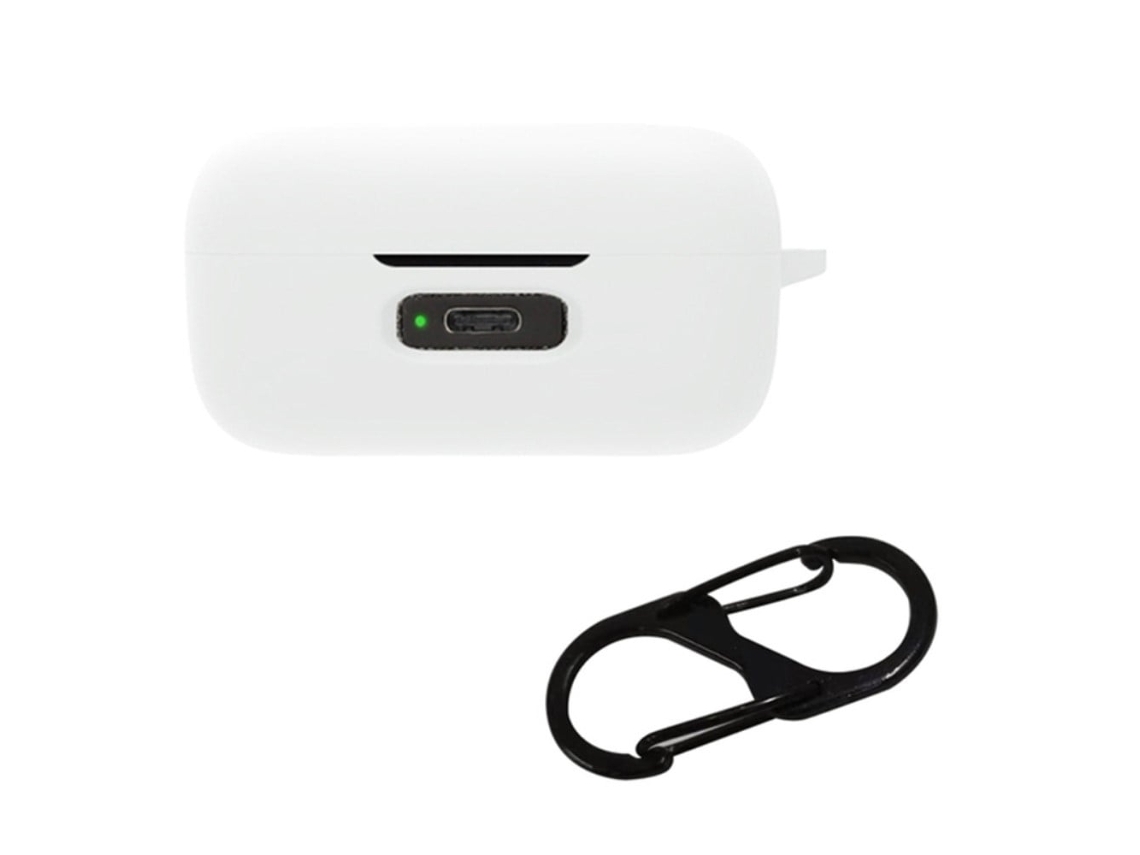 Capa De Silicone Com Fivela Sennheiser Momentum True Wireless 3 Branca Brilvibera