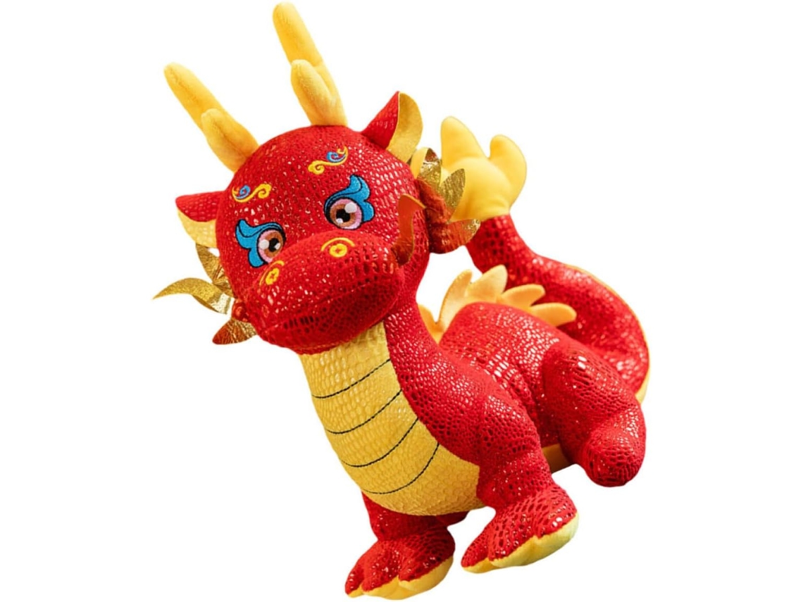 Dragão De Pelúcia Estilo Chinês, Para Quarto, Presente E Decoração