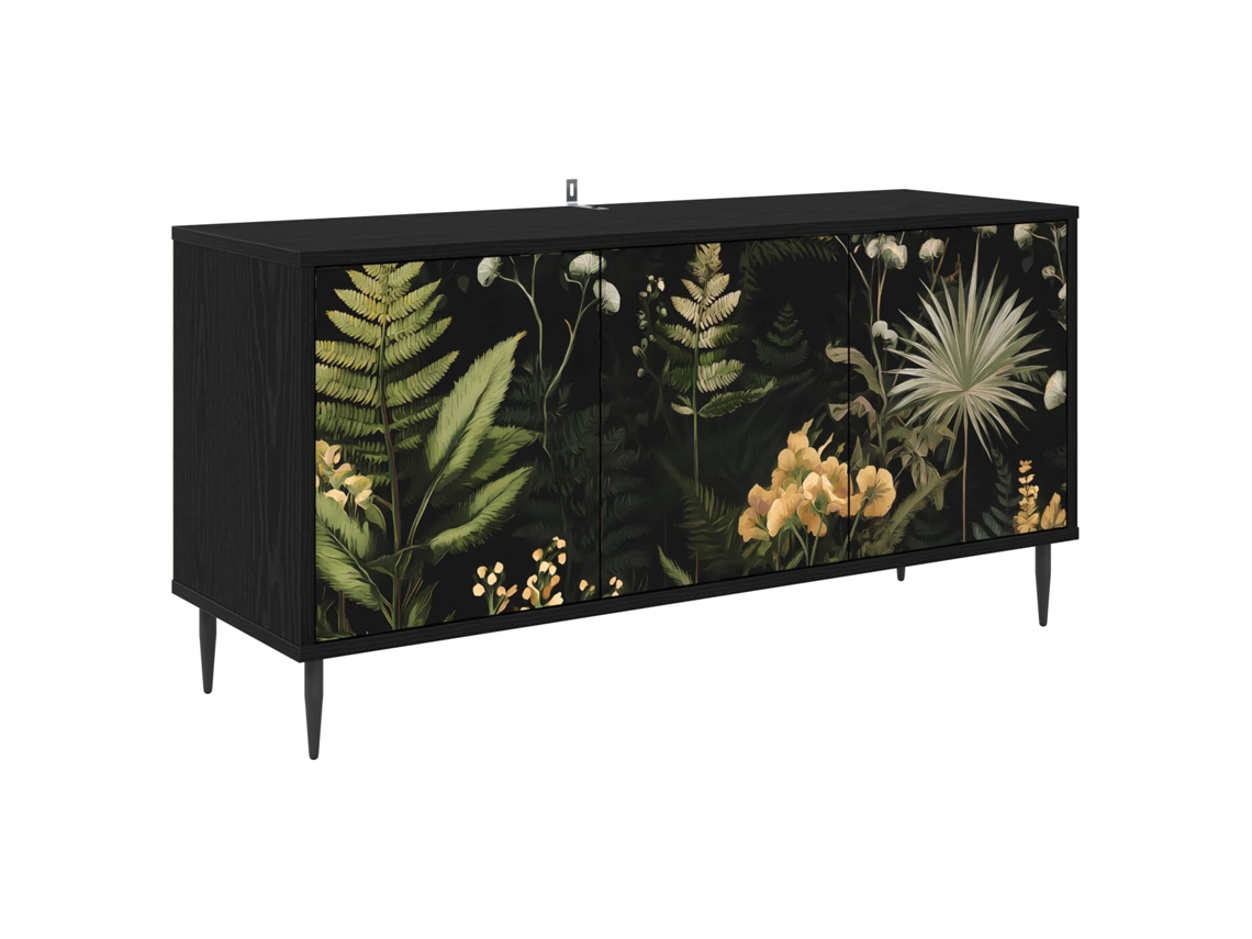 Vidaxl Gabinete Para Tv Rhenen 102 X 33 X 51 Cm Carvalho Preto