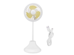 Lâmpada De Mesa Laxiscreed Com Ventilador, Luz De Noite Mínima, Recarregável Para Ambientes De Escritório