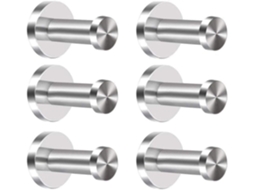 KOFIHETY Ganchos Para Roupão De Parede Com Acabamento Em Níquel Acetinado, Construção Em Aço Inoxidável Resistente, Resistente A Arranhões E Corrosão Para Ampl
