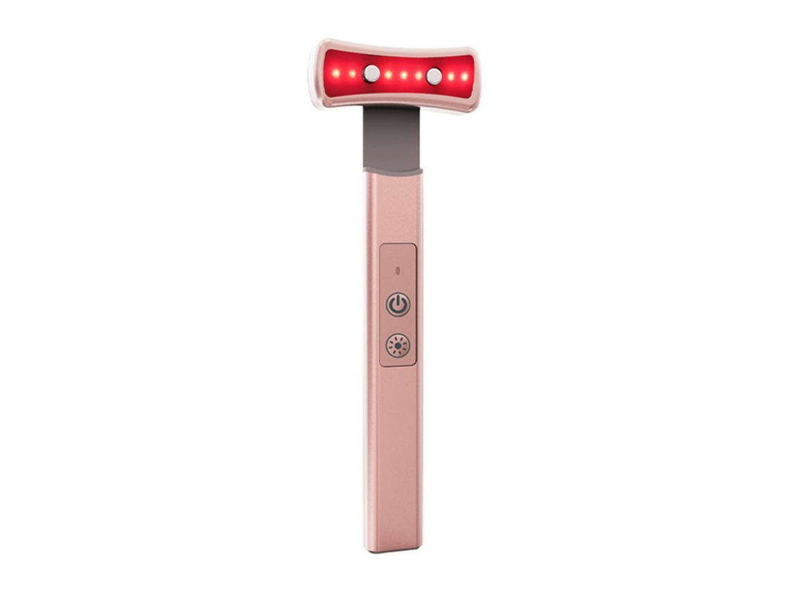 Terapia De Luz Vermelha Para Rosto Dispositivo De Terapia De Luz Led 6 Em 1 Para A Pele Dos Olhos Bastão Facial Com Massageador Facial Ba Bestvite
