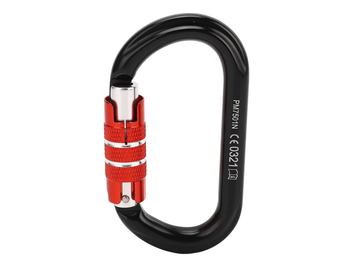 Anub carabiner de Escalada em Alumínio Durável o Forma com Parafuso Leve e Resistente para Alpinismo e Escalada de Rochas