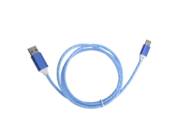 Cabo de dados com luz azul LED para Type C EOOCOO