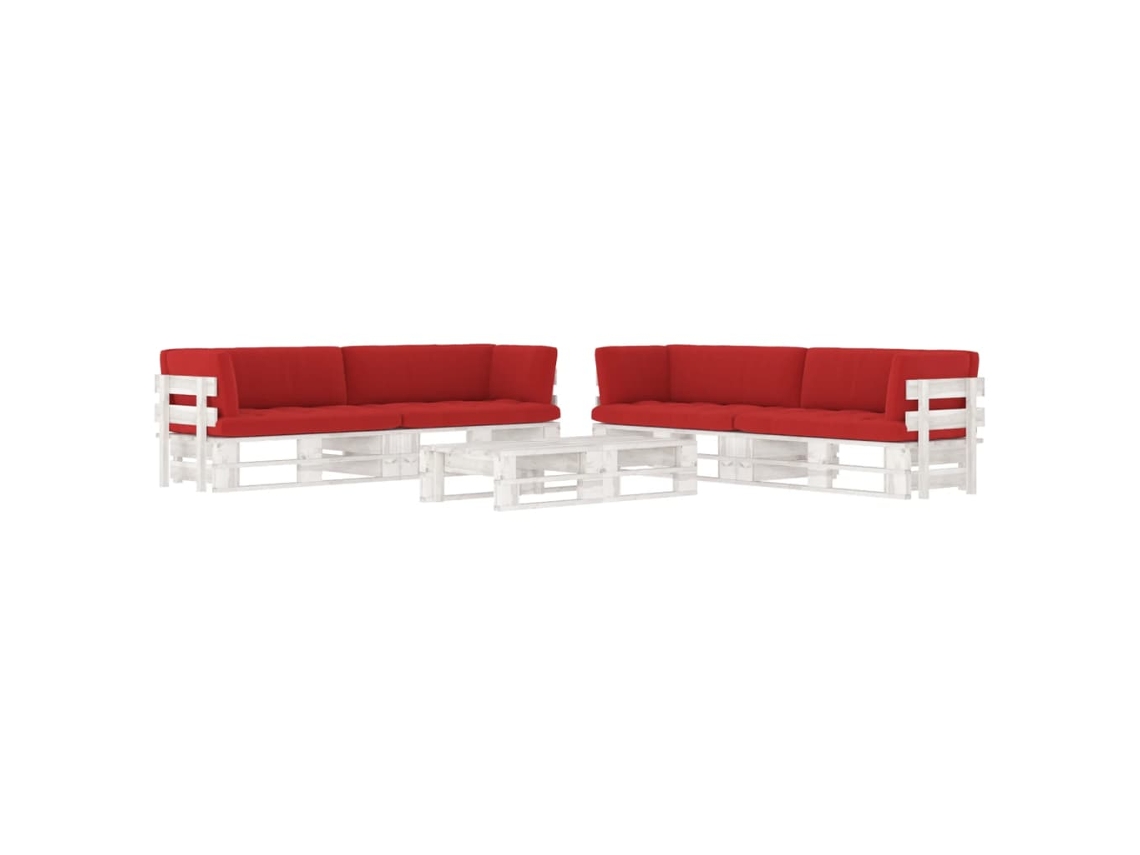 Pallet Lounge Set, Pallet Lounge Sets Vidaxl Branco Madeira De Pinho (n/a)