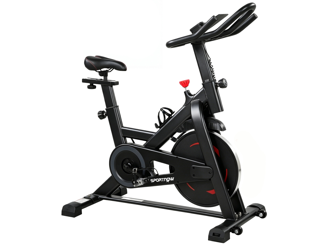 Bicicleta De Interior Regulável Em Altura Com Aplicação, Resistência Magnética, Ecrã Lcd, Guiador Regulável E Suporte De Telemóvel.